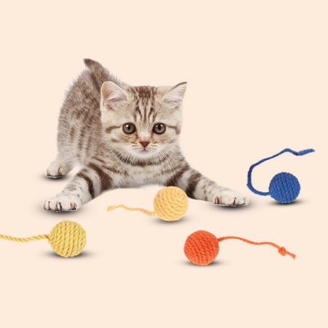 Petit jouet à mâcher pour chats, coloré, pour jouer, bricolage et loisirs créatifs, 3,3 cm - 2