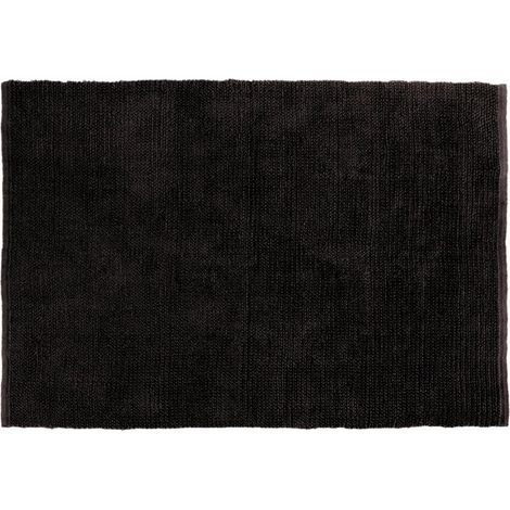 Tapis de Salon Rectangulaire en Jute Naturelle Tissé à la Main Carbone 160 x 230 cm - PANGIVO (1/3)