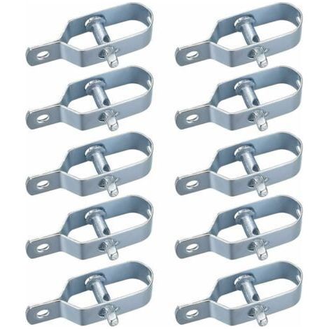 Lot de 10 tendeurs de treillis métallique, tendeurs de clôture, tendeurs de fil barbelé, kit de connecteurs de tendeurs de câbles métalliques (1/5)