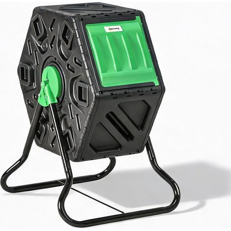 Composteur rotatif 65 L avec ventilation et base acier negro (1/5)