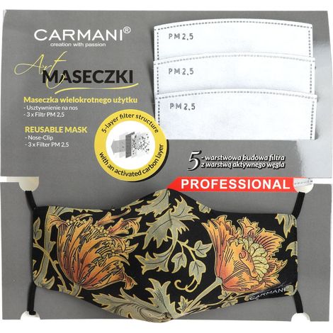 Mascarilla protectora con filtro - W. Morris (carmani)