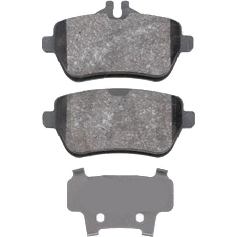 KIT PASTIGLIE FRENO POSTERIORI compatibile con MERCEDES-BENZ CLASSE S (W222,V222,X222) / PASTIGLIE FRENANTI AUTO OEM P 50 117 / A 00 377 , / SOSTITUZIONE DIRETTA / BASSA POLVERE / SILENZIOSO (1/4)