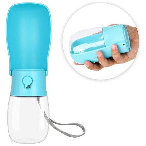 BUNTHAUS Bouteilles d'eau pour chien 280 ml, bouteille d'eau de voyage pliable pour chien, bouteille d'eau portable pour chien, chat, animal de compagnie, promenade en plein air, voyage, boire (1/5)