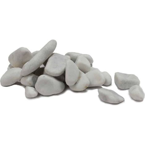 Set 4 pezzi Ciottolo Bianco 2-4cm kg 5 per acquari