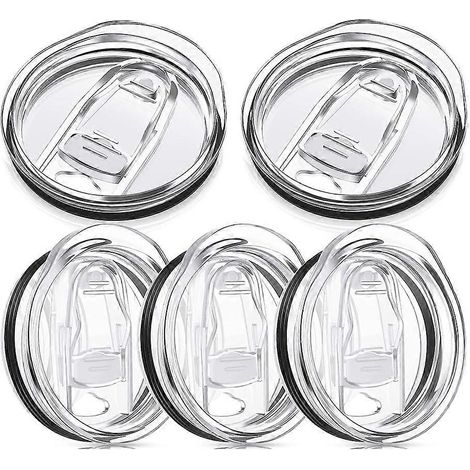 Couvercles de rechange pour gobelets fins de 590 ml (20 oz) - Couvercles en plastique résistants aux éclaboussures - Anti-fuites (1/5)