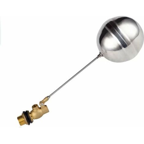 Capteur d'eau en laiton de robinet à flotteur d'eau en laiton de robinet à flotteur DN15 G1/2 pour robinet automatique de niveau d'eau de piscine