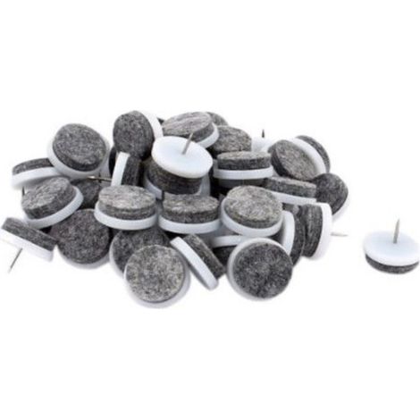 Assortiment de 24 Patins en Feutre à Clouer D. 24 mm pour Mobiliers - Chaises - Robuste et précis - Beast (1/5)