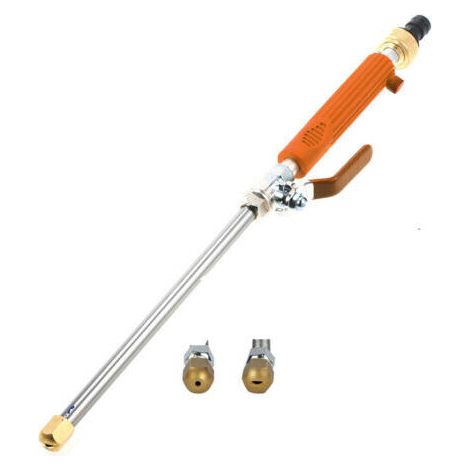 1PC orange Power Washer, High Pressure Water Gun, Pistolet a Eau Haute Pression Avec Buse, Lance à Eau Haute Pression pour Tuyau d'Arrosage (1/5)
