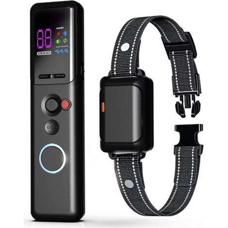 Antibellhalsband für Hunde mit Fernbedienung – Sicherer Piepton/Vibration/Stromschlag, wiederaufladbares elektrisches Halsband, IP67 wasserdicht (1/5)