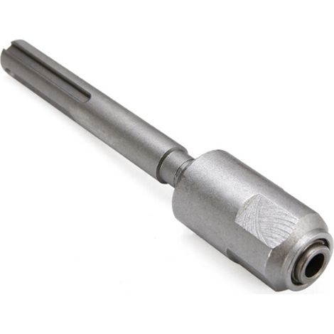 Mandrin adaptateur SDS Max vers SDS Plus - Autobloquant, changement rapide - Acier CR-V - Pour percer béton et maçonnerie - Argent (1/5)