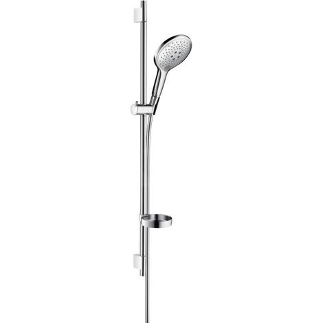 Hansgrohe – Colonne de douche thermostatique Raindance Select S 150 – 3 jets : RainAir, CaresseAir, Mix – Barre de douche 900 mm – Chrome (1/5)