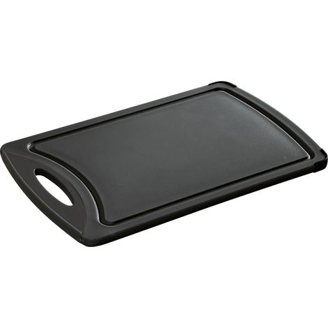 Tagliere Zassenhaus Easy Cut, in plastica, 32 x 20 cm, nero