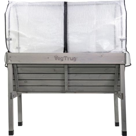 mgc24 Hochbeet VegTrug Klassik mit Haube 117x76x134cm grau (1/5)