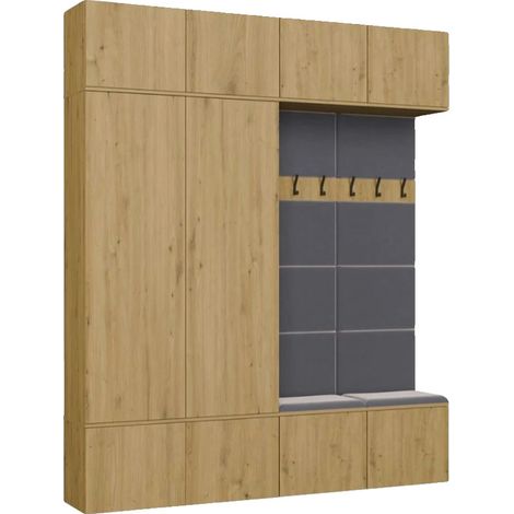 HAGA vestidor IV/2Sz2W DäB ARTISAN 2x gabinete + 2x Hanger (1/5)