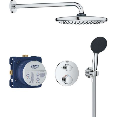 Brauseset mit Thermostat für Unterputzmontage – Durchmesser 250 mm – GROHE TurboStat für konstante Temperatur – 34883000 (1/5)