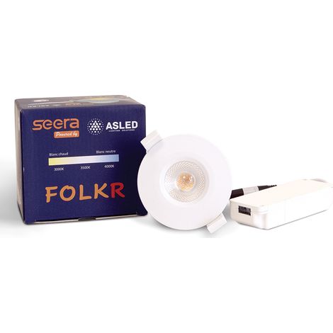 FOLK R fixe SEERA ZIGBEE 7W blanc ASLED FOL6WRSEEZIG