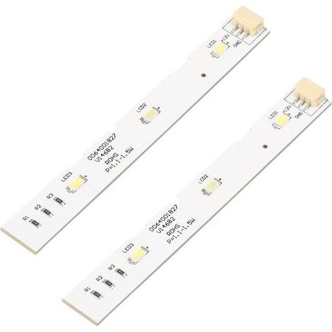 2 PCS Bande LED pour Réfrigérateur 0064001827 Pièce de Rechange Bande Lumineuse LED pour Haier Barre Lumineuse BCD-575WDBI Pièces de Réfrigérateur de Porte Avant (1/5)