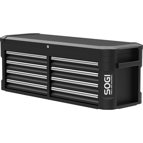 Cassettiera portautensili SOGI X6-08 - 8 cassetti - 1 vano con coperchio - serratura centralizzata - nero grafite (1/5)