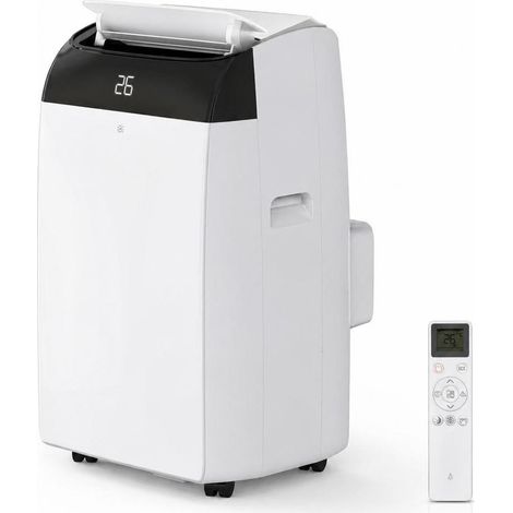 10000 BTU Portable Air Conditioner 4-in-1 – Cooling, Dehumidifier, Fan, Quiet Sleep Mode – Low Energy, 24H Timer, 3 Fan Speeds, Remote Control, Window Kit – Ideal for Bedrooms Up to 500 sq.ft
