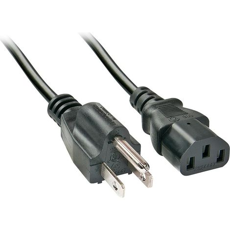 Lindy 30338 cavo de trasmissione Nero 2 m accoppiatore C13 (1/3)