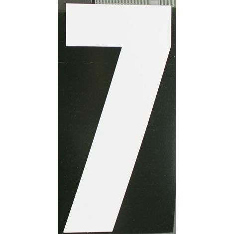 Conacord Reflektierende Klebezahl 7 weiß 170 mm 7 Buchstabe (1/2)