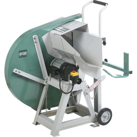 Fartools – Scie à bûches électrique 3500W – Lame Ø700mm pour bûches jusqu'à 230mm – Monophasée 230V – Vitesse 1400tr/min