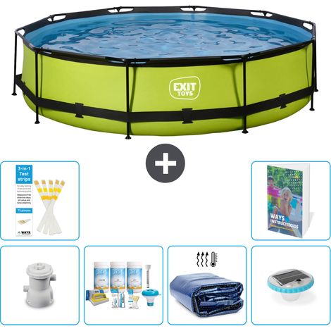 Exit Pool Rund - 360x76 cm - 7-teilig S228