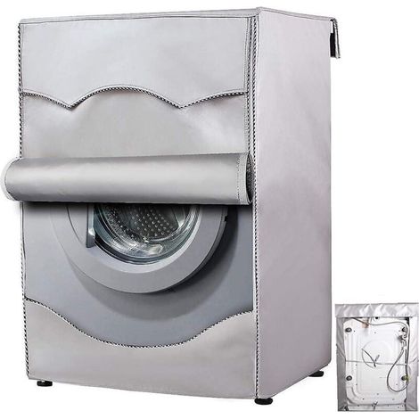 60 X 53 X 85cm,argent Housse De Protection Impermable Pour Machine Laver La Maison - Protection Contre Le Soleil - Pour Sche-linge Chargement F (1/5)
