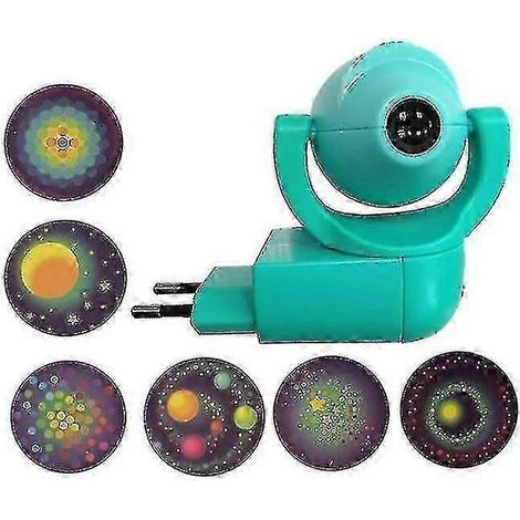 Veilleuse projecteur LED automatique pour chambre d'enfant - Design mignon de dessin animé, prise européenne standard 220V, éclairage d'ambiance doux, convient aux chambres d'enfants. (1/4)