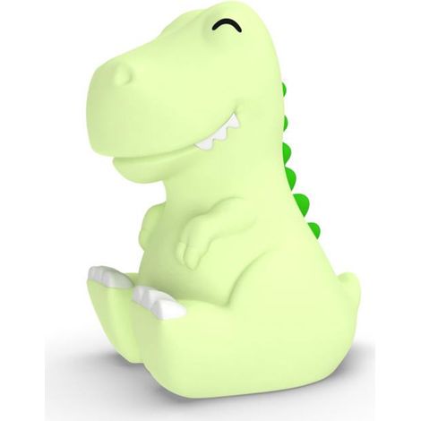 Veilleuse rechargeable souple dinosaure vert (1/5)
