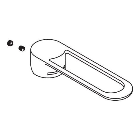 Levier de commande HEWI 71424 DC, AQ800, poudre.