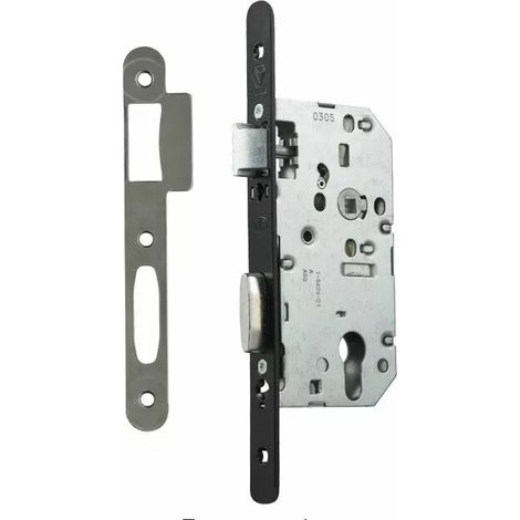 FERCO Gâche centrale bois - Bois - jeu de 12 mm - feuillure 18 x 8 mm - Pour Secury droite - 6-29094-02-R-1