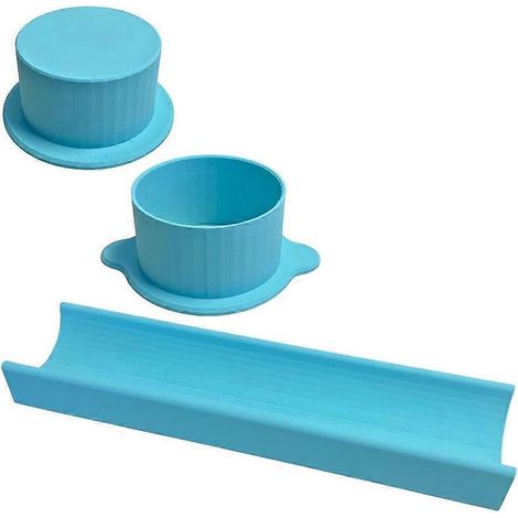 Moule à sucettes rondes avec plateau de 23 cm, emporte-pièce et poussoir à sucettes imprimés en 3D, moule pour pâtisserie maison, décoration de gâteaux d'anniversaire (1/5)