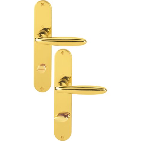 Hoppe Langschildgarnitur Verona M151/302 MS F71 Bad SK/OL 78mm DIN L/R (1/2)