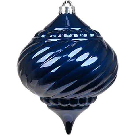 ARPIMEX Sfera Goccia Rigata di Natale D 150 Mm Plastica Blu Scuro