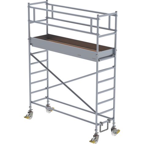 Günzburger Steigtechnik Rollgerüst 0,75 x 2,45 m Plattformhöhe 2,45 m - 171235 (1/3)
