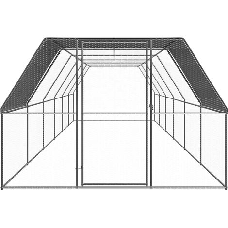 Maison Exclusive - Pollaio per Esterni 3x12x2 m in Acciaio Zincato