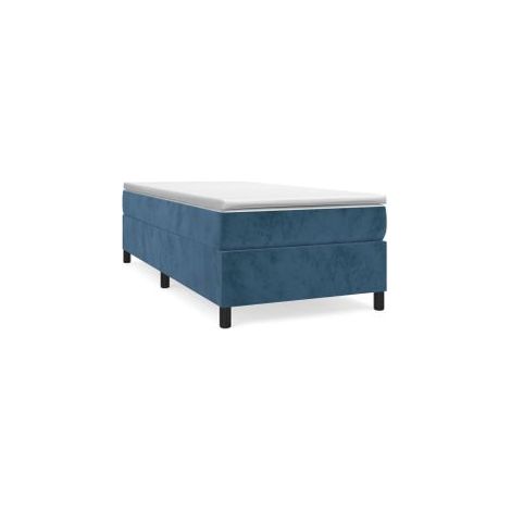 Sommier à lattes de lit avec matelas Bleu foncé 100x200 (1/5)