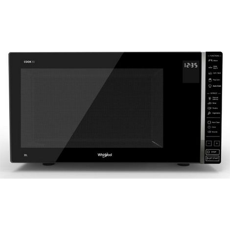 Whirlpool – Micro-ondes à poser 30l 900W noir – 7 niveaux de puissance – 16 recettes automatiques – MWP301B