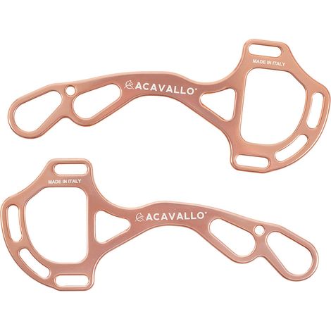 ACAVALLO Hackamore Alupro ROSE GOLD ALLUMINIO LEGGERO CAVALLO (1/3)