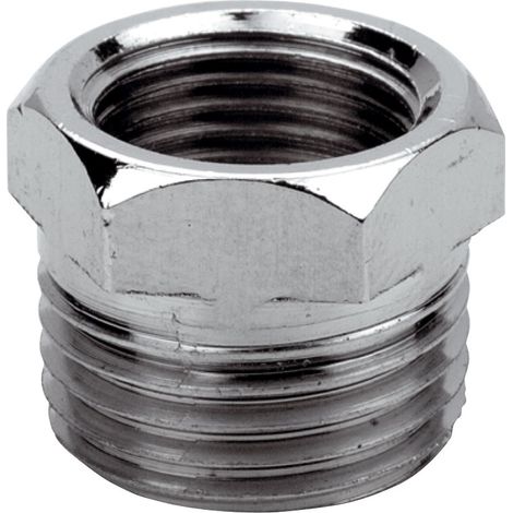 Riduzione esagonale ottone cromato 1''x2''