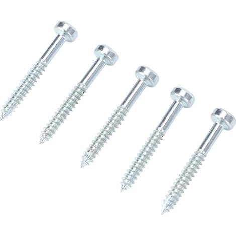 100 Stück selbstschneidende Schrauben mit Vierkant-Schlitzkopf, 1 bis 1/4 Zoll (32 mm), scharfe Spitze, Feingewinde (1/5)