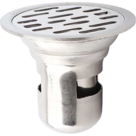 Drainage de sol de douche en acier inoxydable, salle de bains, goulotte de fuite ronde de 7.5cm (50 Tubes à usage unique) (1/5)