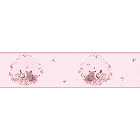Frise Animaux Rose Little Stars A.S. Création (1/7)