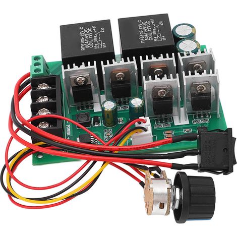Gleichstrommotorsteuerung, Bürstendrehzahlregelung, einstellbar, CW/CCW-Schalter, hohes Drehmoment, 40 A, 10–50 V (1/5)