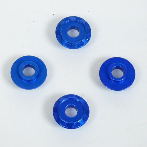 Rondelle spacer aluminium DRC T11 anodisé bleu pour moto cross (1/2)