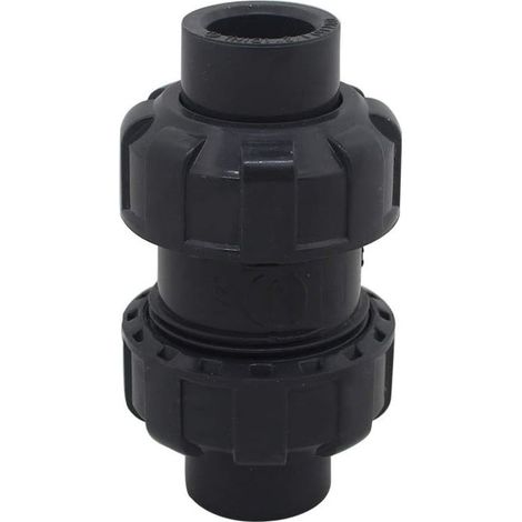 Clapet Anti-Retour à Boule - Diamètres 20/25/32/40/50/63mm - Clapet Piscine - Soupape Anti-Retour - PVC (1/5)