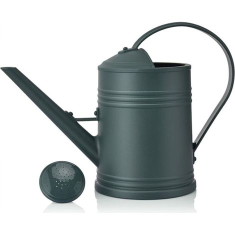 Plastic watering can for indoor plants and outdoor garden flowers - Indoor plant watering can with watering head, 2L, green (1/5)
