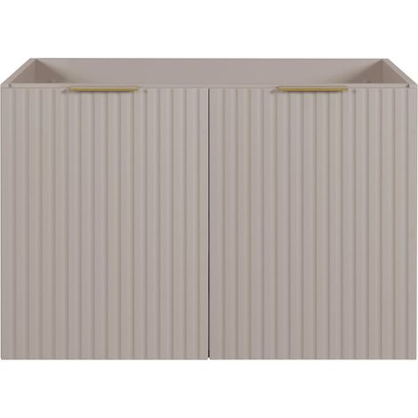 Mobile da bagno, Cashmere + maniglia oro, 80 x 57 x 46 cm (1/5)