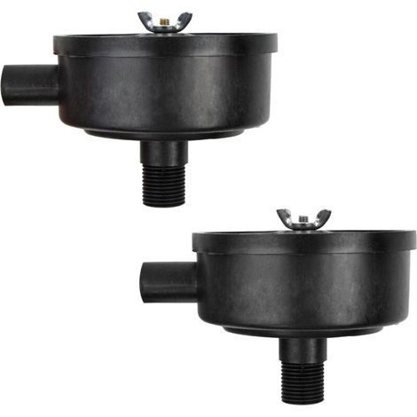 Filtre silencieux pour compresseur d'air 1/2' – 20mm mâle – Plastique durable – Réduit le bruit et prolonge la durée de vie